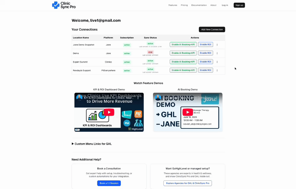 ClinicSync Pro Dashboard Automation